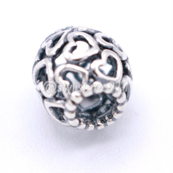 Authentic PANDORA Open Your Heart Charm - 790964 - Picture 9 of 9